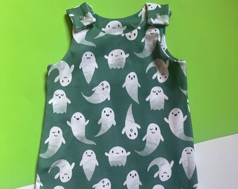 Ghost Baby Romper, Children’s Dungarees, New Baby Gift
