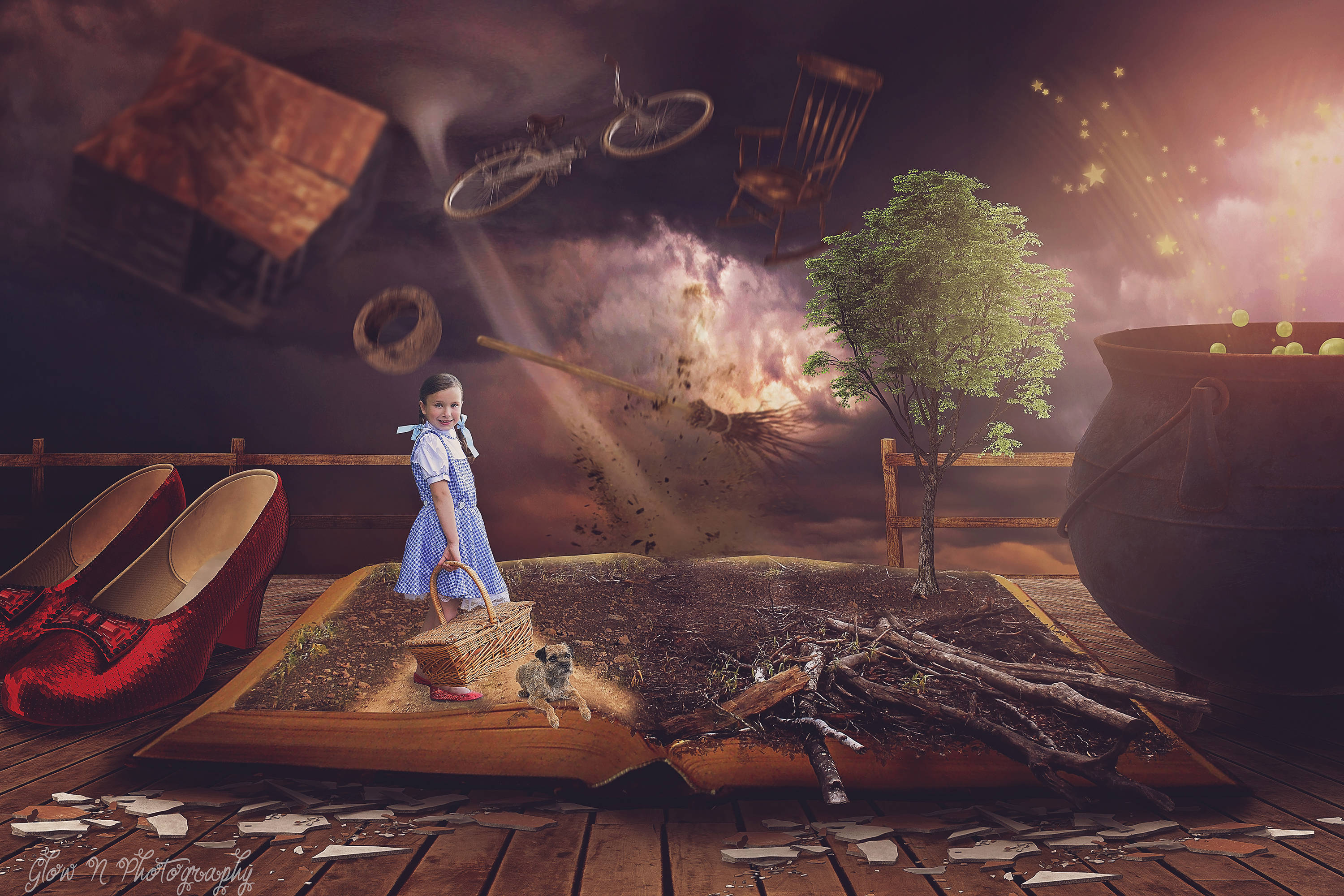 Dorothy Digital Backdrop, Wizard of Oz Backdrop, Wizard of Oz