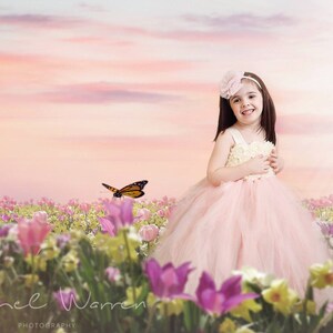 Digital Backdrop | Tulips Backdrop | Tulips overlay | Sunset Backdrop |Easter Backdrop | Digital Background | Easter Background