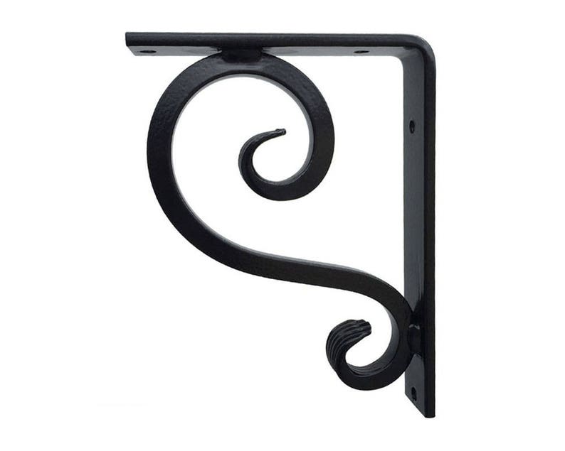 6x8 Hand Forged Wrought Iron Shelf Bracket Etsy
