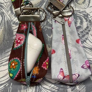 ITH zipper pouch/key fob with a little machine sewing, 5x7 hoop