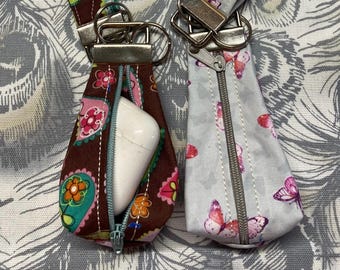 ITH zipper pouch/key fob with a little machine sewing, 5x7 hoop