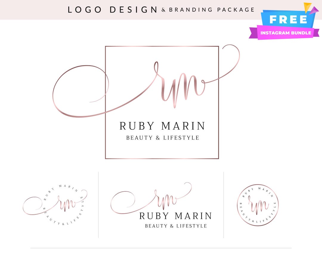 elegant-script-beauty-logo-minimalist-feminine-branding-etsy