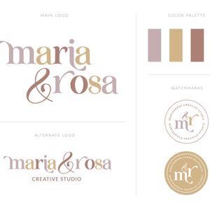 Boho Modernes Logo mit handgeschriebener Schrift und organischem Stil - weiches feminines Branding für Lifestyle-Kreative, Künstler oder gefühlvolle Marken