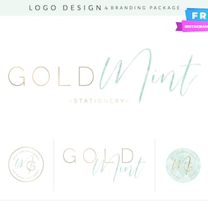 Chic Monogram Logo With Clean Minimalist Layout – Stylish Modern Branding For Fashion Brand, Stylists, Lifestyle Creator, Boutique Services