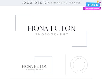 Wasserzeichen für Fotografie, Fotografie-Logo, Aquarell, Kalligrafie, Modernes Logo & Website-Logo, Blogger, Firmenstempel, Feminines Branding-Kit