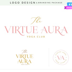 Minimalist Logo With Modern Aesthetic | Premade Branding For Photographers, Lifestyle Creators and Skincare Brands | Chic Business Logo