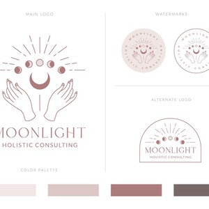 Logotipo original con una escritura divertida y un diseño único: una marca femenina y divertida para creativos, tiendas artesanales, artistas o marcas infantiles.