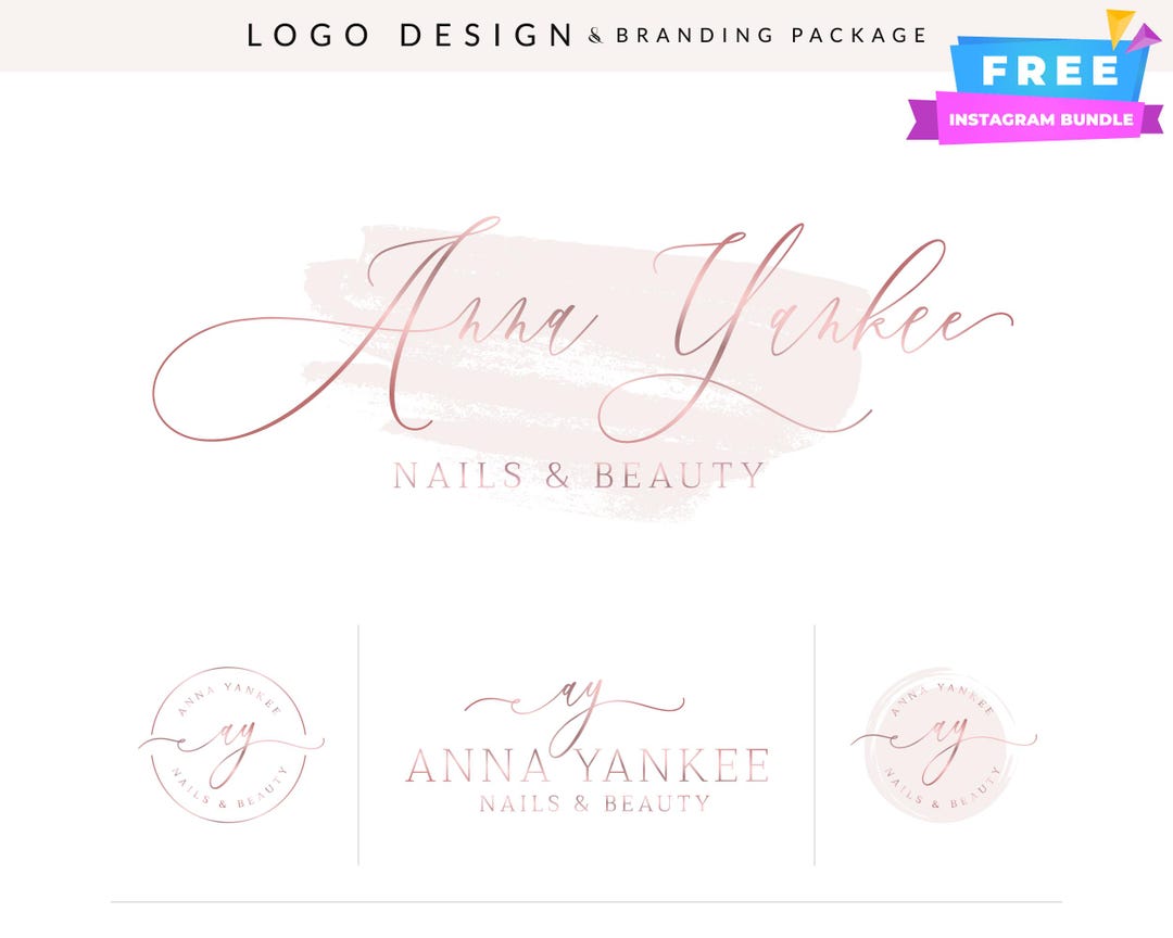 minimal-script-photography-logo-elegant-feminine-branding-etsy