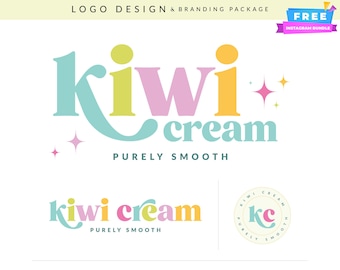 Kit de logotipos bohemios: marca femenina personalizada para creativos