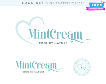 Kit de marca con logotipo bohemio: Diseño femenino personalizado para marcas de bienestar
