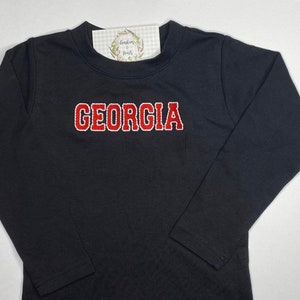 Boys Varsity Font Shirt, Football Embroidery, boys football shirt, Personalized football shirt,  Boys fall football shirt, boys fall shirt