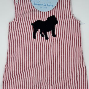 Bulldog football romper, Boys Dawgs, Go Bulldogs, baby football, Bulldogs Fan, Georgia Fan, Go Dawgs
