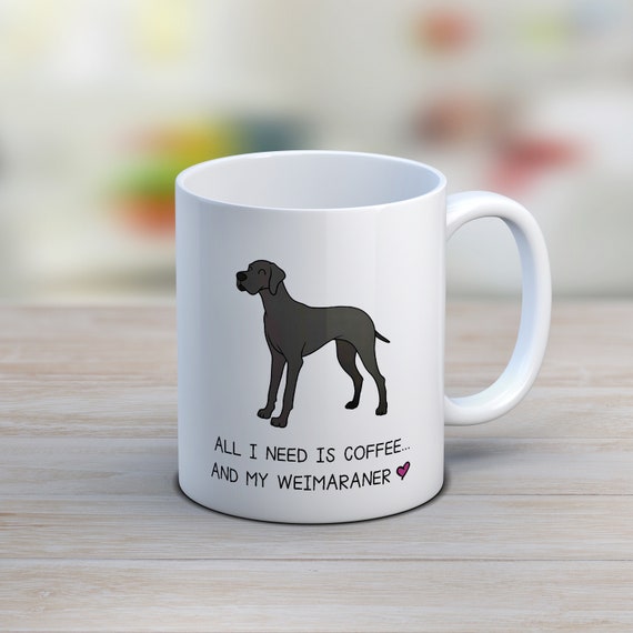weimaraner coffee mugs