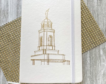 Feather River CA LDS Temple Journal, lds baptism gift, LDS study journal, scripture journal, mission journal, young women journal