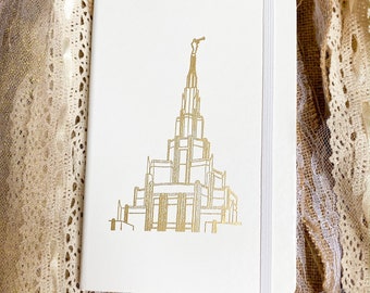 Phoenix AZ LDS Temple Journal, lds baptism gift, LDS study journal, scripture journal, mission journal, young women journal