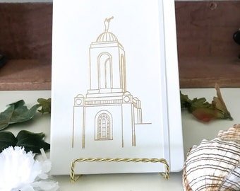 Newport Beach, CA Temple Journal, mission journal, lds baptism gift, scripture journal, lds journal, young women journal