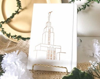 Draper, UT Temple Journal, lds journal, missionary journal, young women journal, lds baptism gift, lds wedding gift