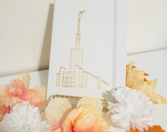 Atlanta GA Temple Journal, lds baptism gift, young women journal, lds journal, missionary journal, lds wedding gift