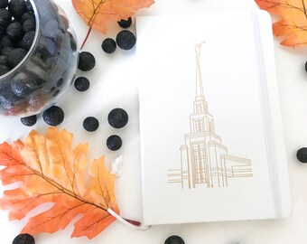 Gila Valley AZ Temple Journal, lds journal, missionary journal, young women journal, lds baptism gift, lds wedding gift