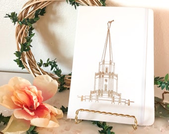 Houston TX Temple Journal, lds baptism gift, young women journal, lds journal, missionary journal, lds wedding gift