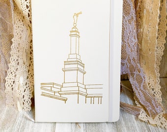 Anchorage AK LDS Temple Journal, lds baptism gift, LDS study journal, scripture journal, mission journal, young women journal