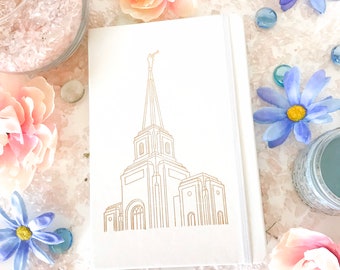 Brigham City UT Temple Journal, LDS study journal, mission journal, lds journal, LDS scripture journal