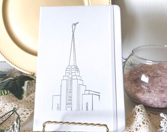 Rexburg, ID Temple Journal, lds journal, missionary journal, young women journal, lds baptism gift, lds wedding gift