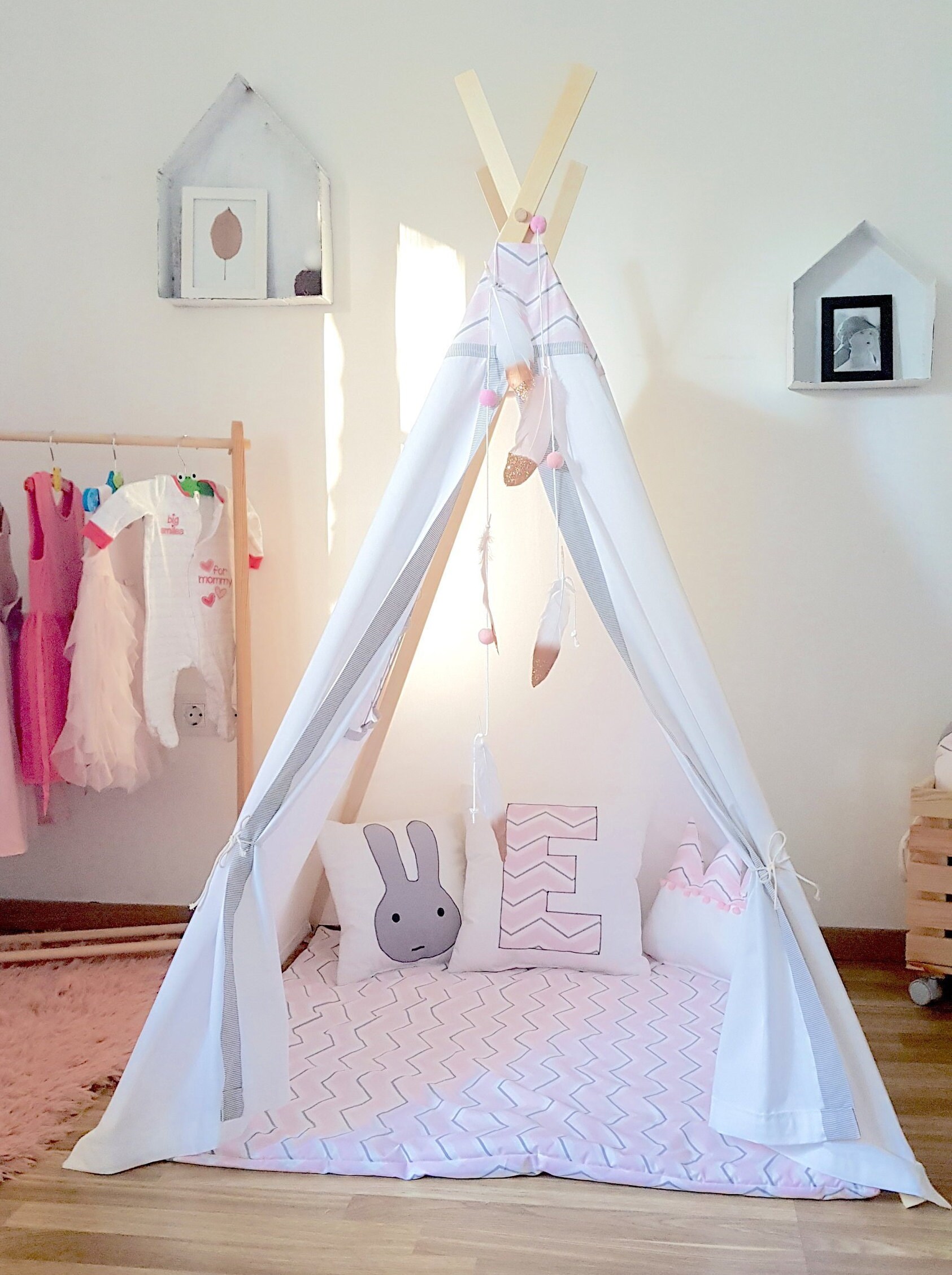 Tent Eovin Kids Teepee Children S Teepee Kids Tent Tipi Kids Teepee Teepee Tent Teepee Tent Kids Wigwam Play Tent Teepee Kids