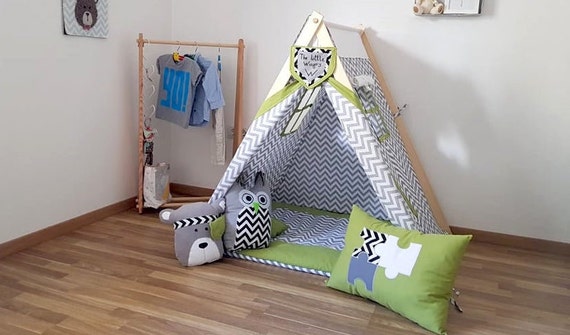 Childrens Tent Arven With Carpet Foldable Tent Etsy