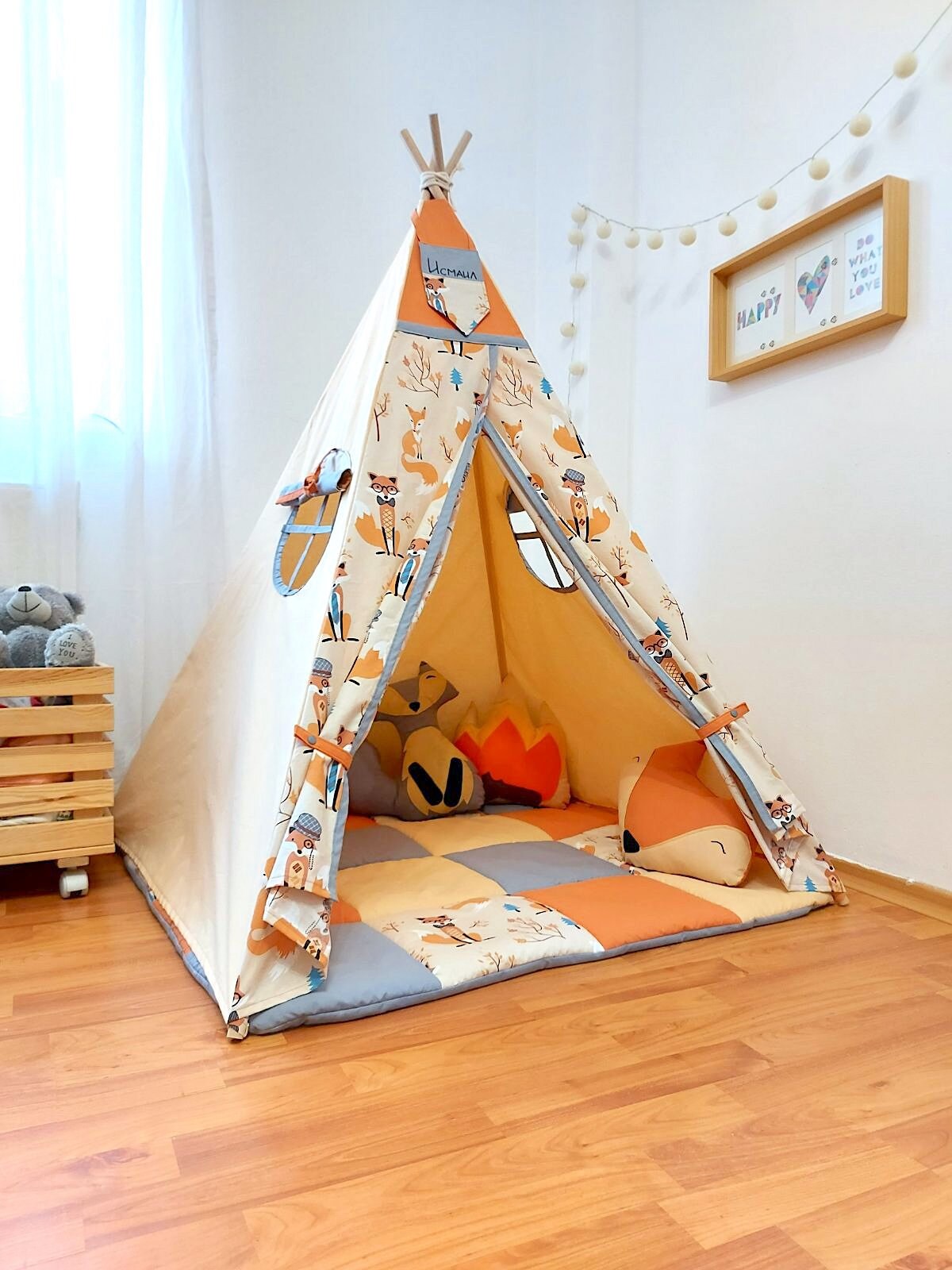 Teepee Tent for Kids Teepee Childrens Teepee Kids Tent Etsy