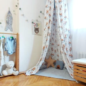 Kids Bed Canopy, canopy sage green, Hanging Canopy, Crib Canopy, Bed Canopy, Bed Tent, Muslin Bed Canopy, Crib Bed Baldachin