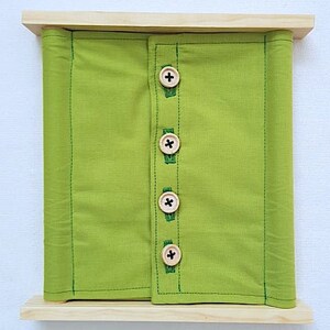 Velcro Frame LOT 4 Frames Montessori Dressing Frames Practical Life- Buttons Snaps ...