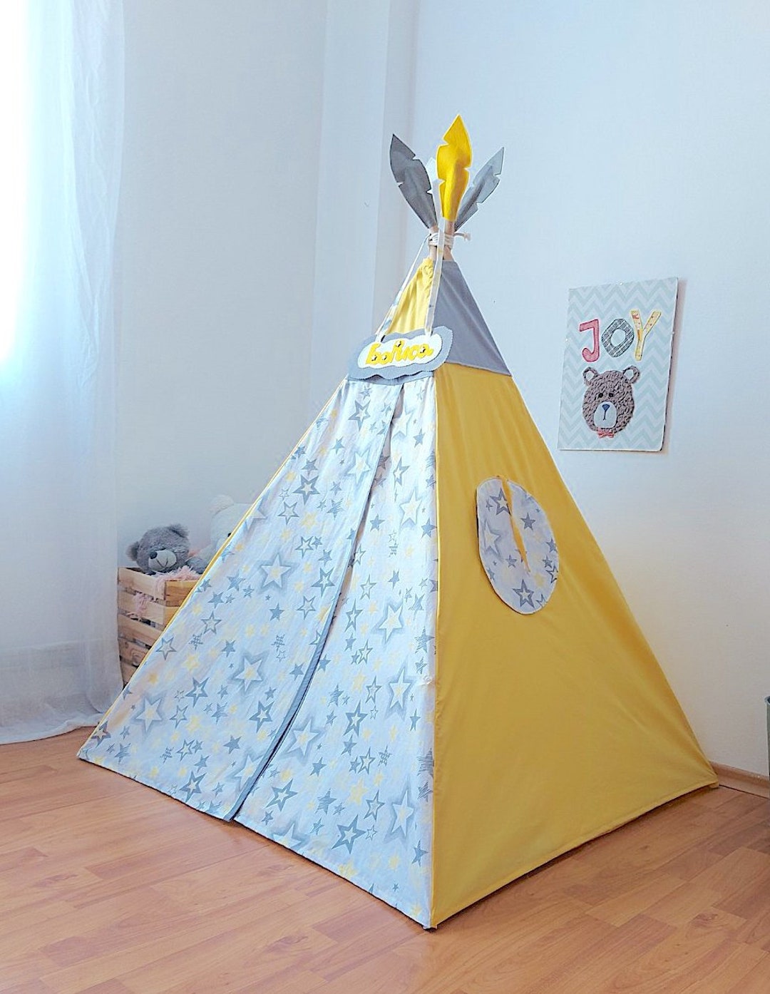 Teepee Tent for Kids Teepee Childrens Teepee Kids Tent Etsy