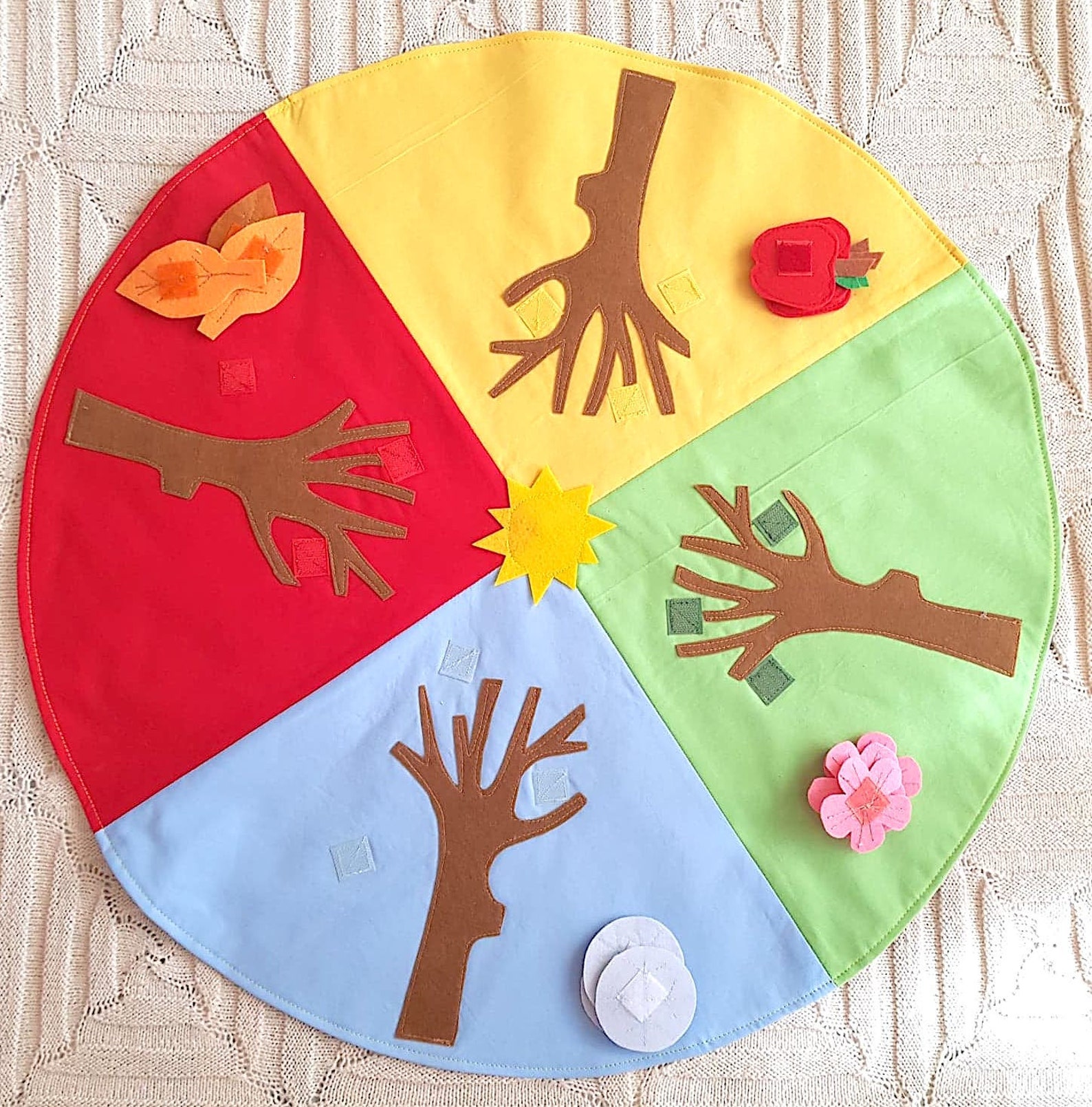 Play Mat Montessori seasons carpet children's rug Etsy