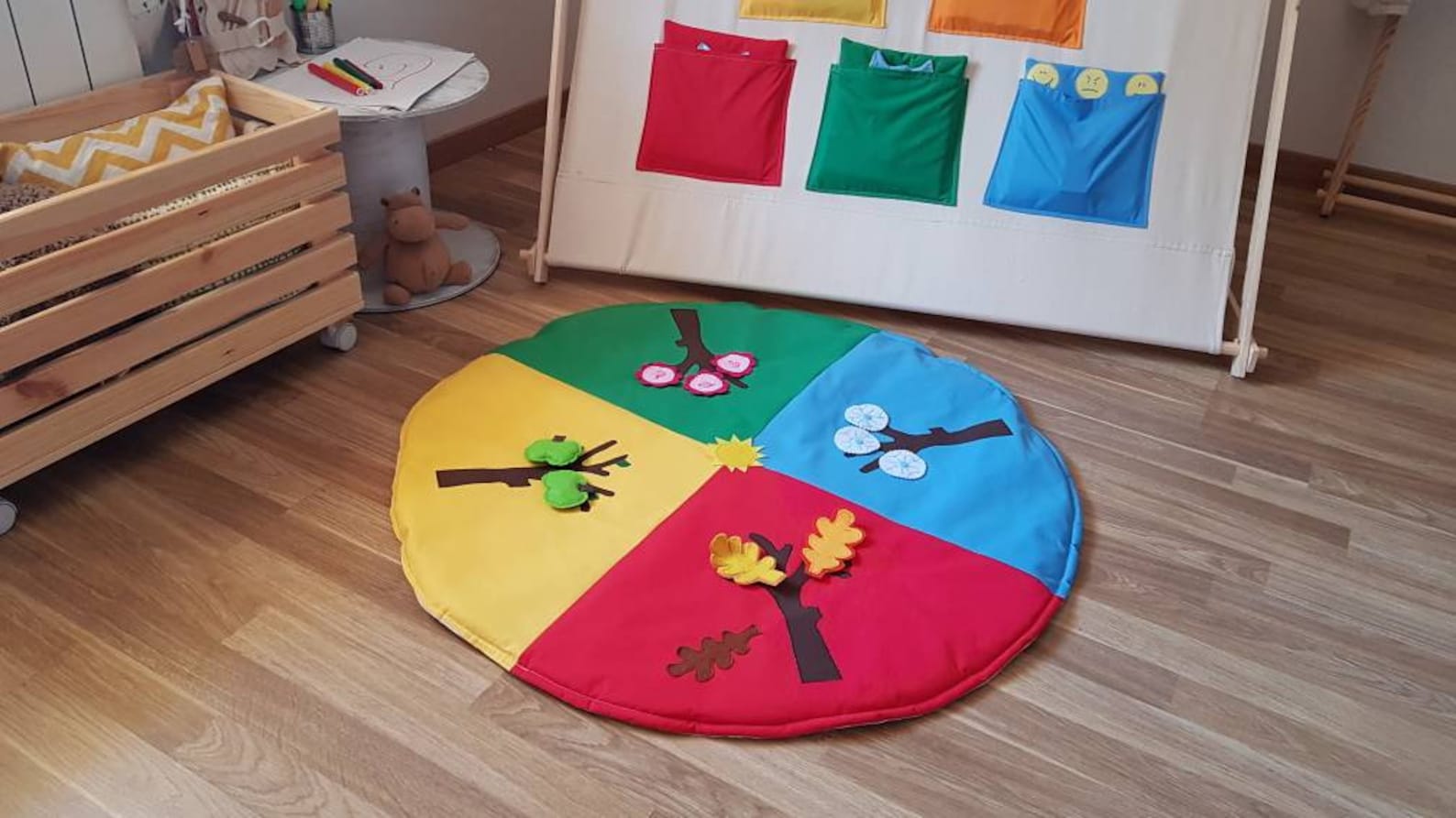 Play Mat Montessori Seasons Carpet Children's Rug Etsy
