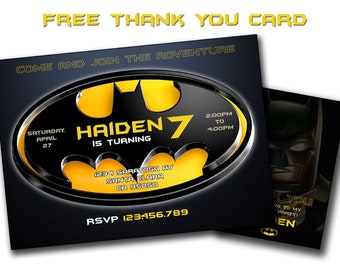 Batman Invitation, Batman, Batman Party, Batman Invite, Batman Birthday Party, Batman Birthday, Batman Card, Batman Printable,Lego batman