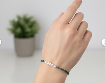 Coordinates Bracelet - Stainless Steel - Personalized - GPS- Special Location bracelet - Longitude Latitude-  Adjustable Knot