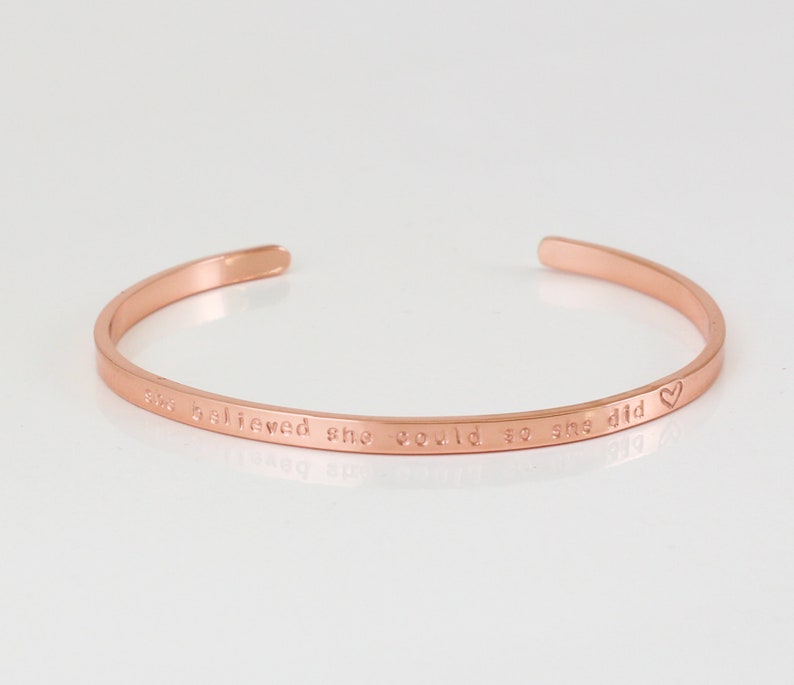 Personalized Cuff Bracelet For Women, Girls Custom Bracelets Silver /Rose Gold /Gold Bangle For Women Stainless Steel image 7
