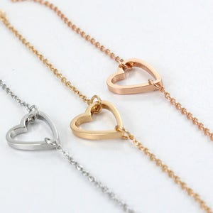 Gold Heart Armband-Herzblut-Muttergeschenk-Schwestern Gift-Bridesmaid-Geschenk-Hochzeit-Geschenk für sie