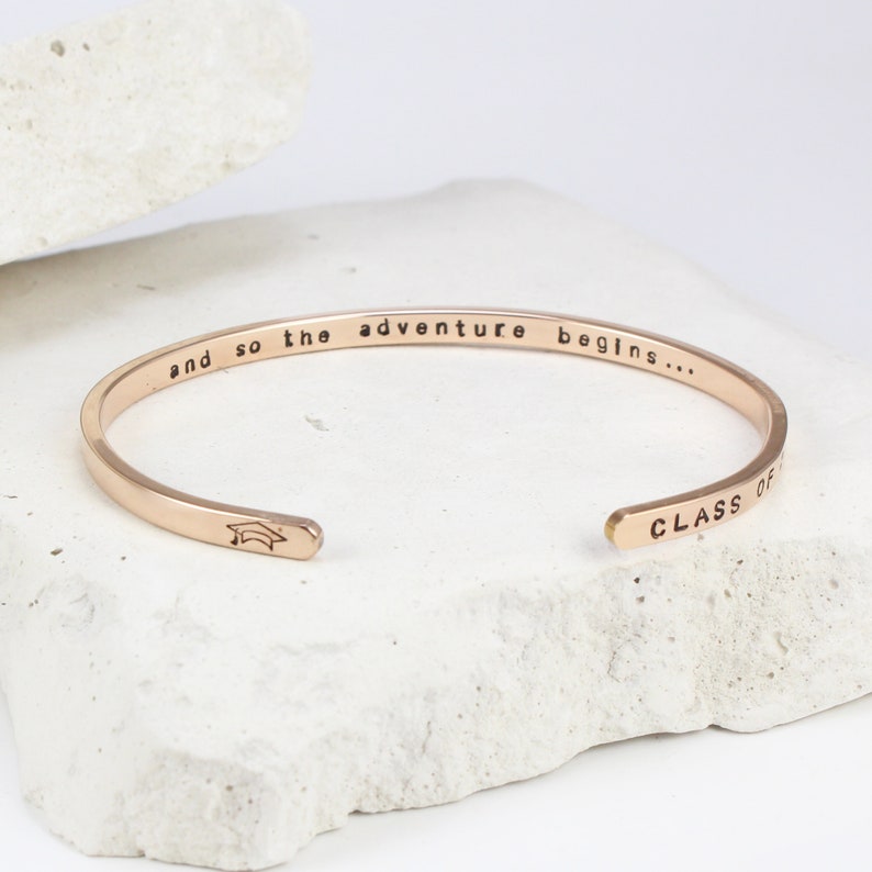 Class of 2024 Graduation Gift, Bracelet for Her, Girls, High School, College, Master Degree Gift Jewelry, Personalized image 7