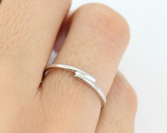Sterling Silver Stack Ring - Stacking Ring  - Thin - Ring for teens girls - Women Silver Ring