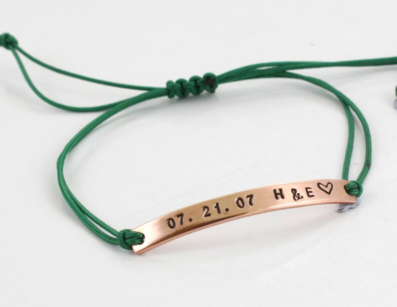 14K Rose Gold Plated bracelet for Couples Custom Charm Etsy