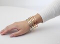 Personalized Cuff Bracelet: Stainless Steel Bangle, Custom Engraved