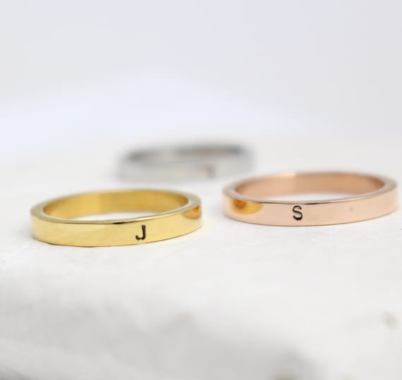 Stainless steel initial ring deals