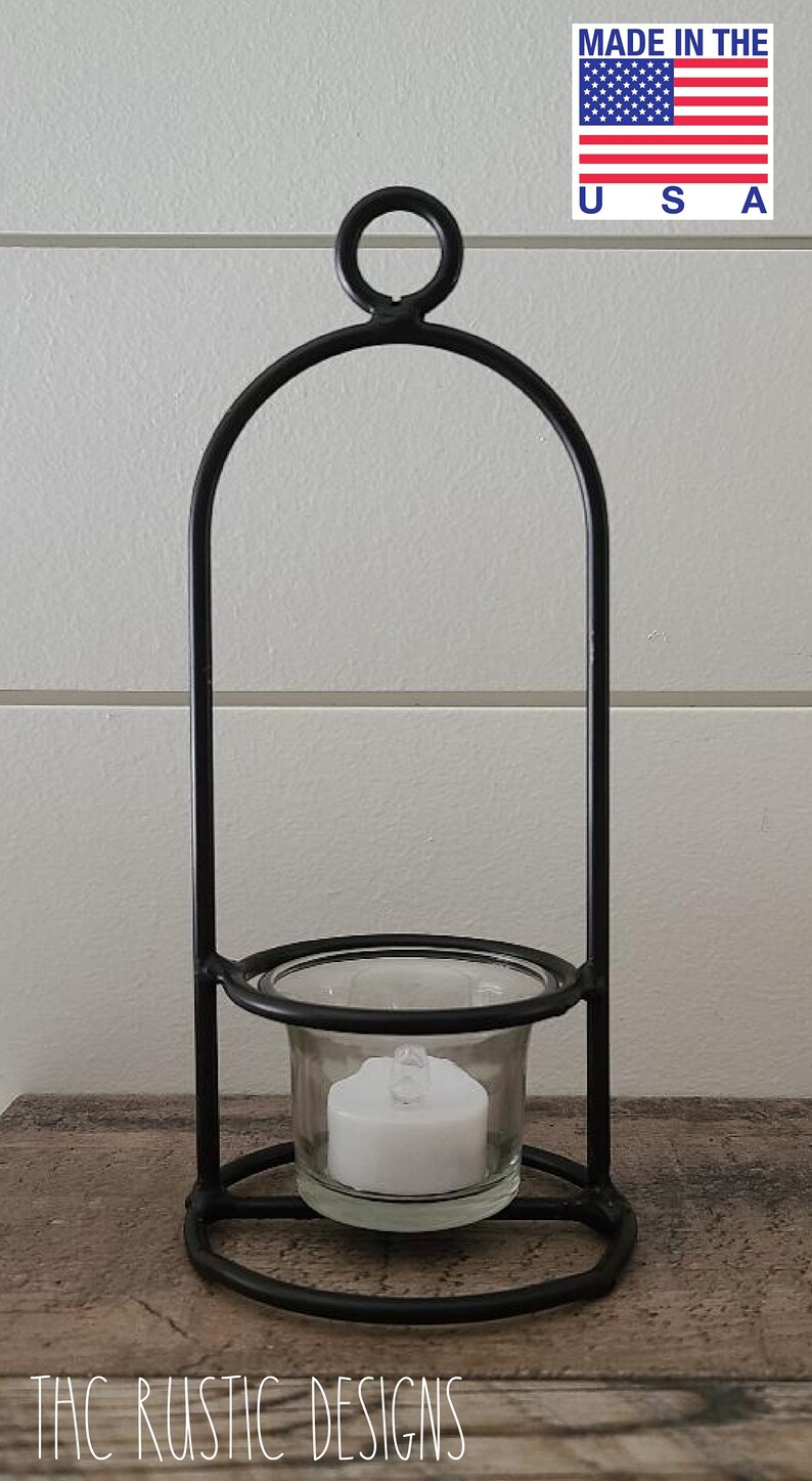 Hanging Rustic Candle Holder Set of 2 Rustic Lantern Sconces Etsy