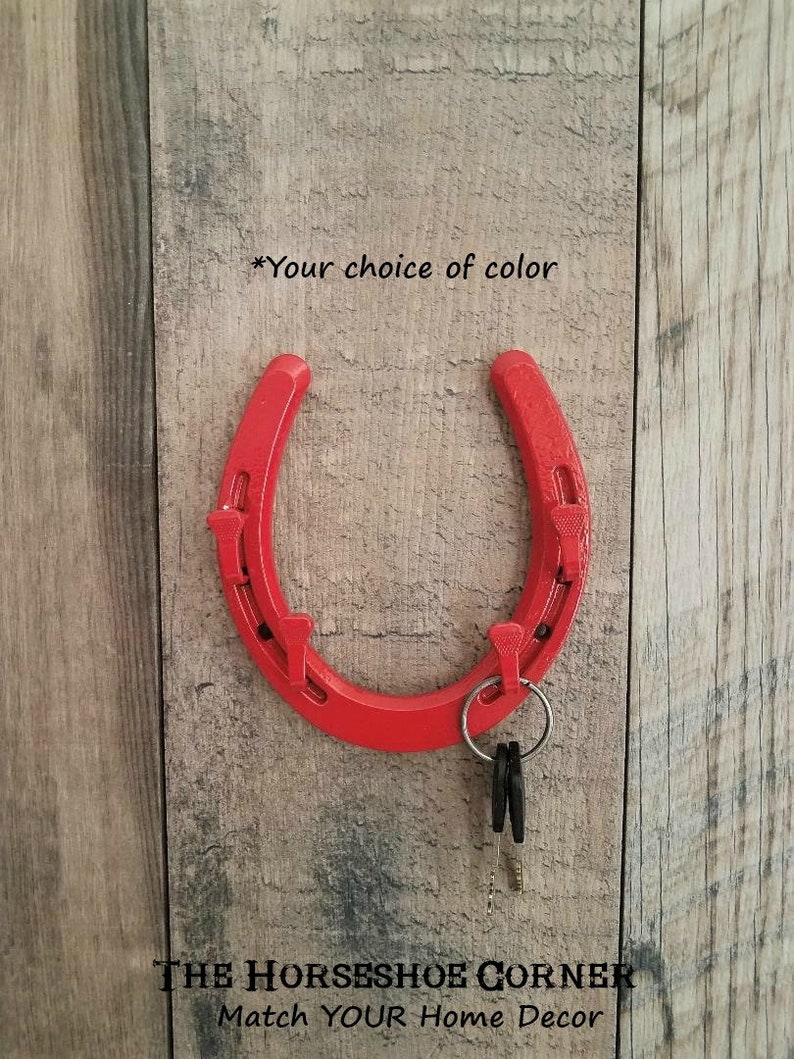Housewarming Gift Horseshoe Key Holder Mounted Key Hook Etsy