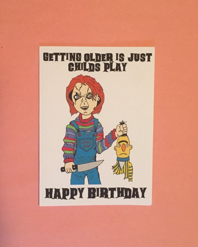 Chucky Doll Child&rsquo;s Play Birthday Greetings Card | Etsy