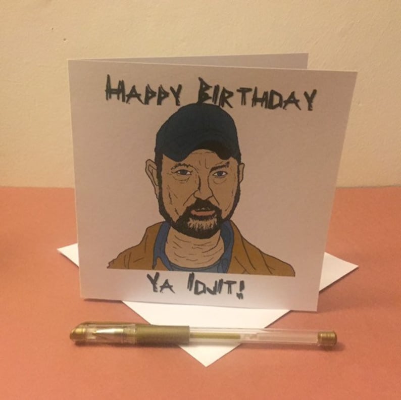 Bobby Singer Idjit Supernatural Birthday Greetings Card Etsy Bobby Singer Idjit Supernatural Birthday Greetings Card Etsy