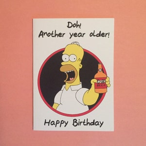 Homer Simpson The Simpsons Duff Beer Doh! - Verjaardagskaart